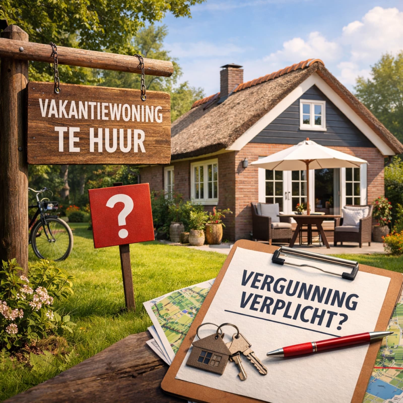 Mag je een vakantiewoning verhuren zonder vergunning?