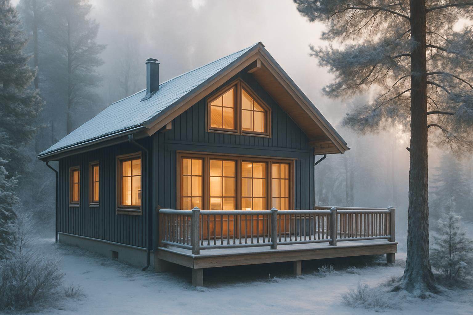 Uw vakantiewoning winterklaar maken: een praktische gids voor eigenaren, beeld gegenereerd met AI